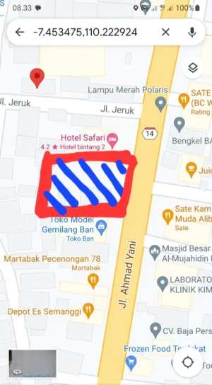 TANAH STRATEGIS JL A YANI MAGELANG COCOK UNTUK PUSAT BISNIS lokasi di Magelang Utara, tersedia melalui melalui situs Olx