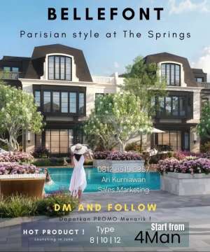 Type8 BELLEFONT EAST 3LANTAI 4,2MAN BY SUMMARECON SERPONG lokasi di Gading Serpong, tersedia melalui melalui situs Olx