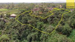 12,619 sq m of Freehold Land with Stunning River and Valley Views Located 7 Minutes from Ubud Palace lokasi di Ubud, tersedia melalui melalui situs Olx