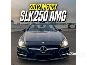 Jual bekas 2012 Mercedes-Benz SLK250 1.8 AMG Convertible Black on Red Mercy SLK 250 Hitam,lokasi di DKI Jakarta