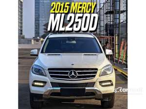 Jual bekas 2015 Mercedes-Benz ML250 2.1 CDI SUV White on Black Mercy ML250d ML 250 Diesel Putih,lokasi di DKI Jakarta