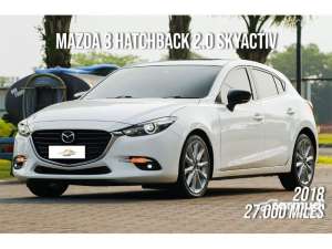 Jual bekas 2017 Mazda 3 2.0 SKYACTIV-G Hatchback FAKTUR 2018 Odo 27 Rbuan ANTIK RARE ITEMS,lokasi di Banten