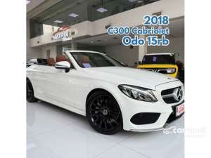 Jual bekas 2017 Mercedes-Benz C300 2.0 AMG Cabriolet Convertible White on Red Brown Mercy C 300 Cabrio Putih,lokasi di DKI Jakarta
