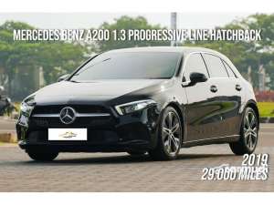 Jual bekas 2018 Mercedes-Benz A200 1.3 progressive line Hatchback FAKTUR 2019 Odo 29 Rbuan RARE ITEMS,lokasi di Banten
