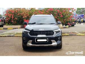 Jual bekas 2023 KIA Sonet 1.5 Premiere SUV hitam sunroof km 15 ribuan,lokasi di DKI Jakarta