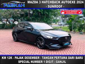 Jual bekas Auto Exe - LIMITED Bunga4,5 KM12k Mazda 3 Hacthback 2024 SUNROOF,lokasi di 