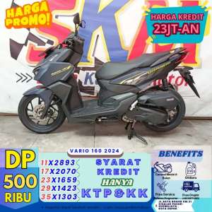 Jual bekas bebas angsrn 2blm DP 500 Vario 160 2024 cash credt,lokasi di Cibinong