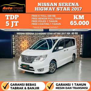 Jual bekas CASH 175 JUTANISSAN SERENA 2.0 HIGHWAY STAR BENSIN AT NIK.2017,lokasi di 