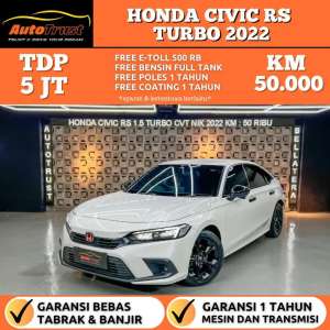 Jual bekas CASH 425 JUTAHONDA CIVIC 1.5 RS TURBO SENSING AT NIK.2022,lokasi di 