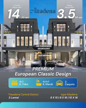 Cluster ALTADENA Residences Gading Serpong, Rumah 3 Lantai Hanya 3 Man lokasi di Kembangan, tersedia melalui melalui situs Olx