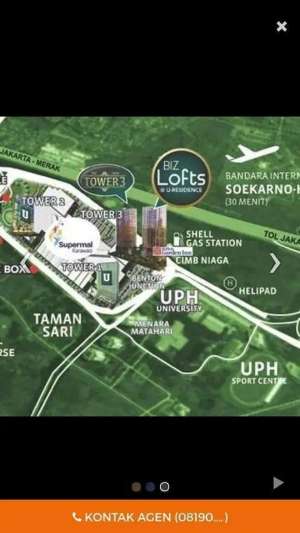 Di Jual Apartemen Studio Unfurnished U Residence bagus dan murah lokasi di Karawaci, tersedia melalui melalui situs Olx