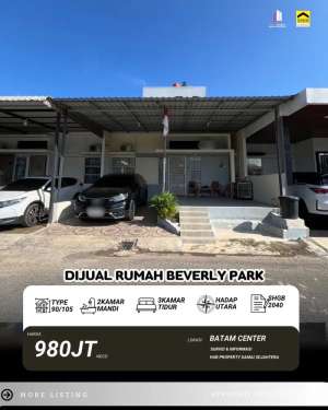 dijual cepat rumah beverly park siap huni lokasi di Bengkong, tersedia melalui melalui situs Olx