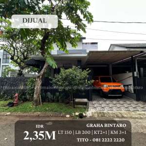 Dijual Rumah Cantik di Graha Bintaro, Nego lokasi di Pondok Aren, tersedia melalui melalui situs Olx