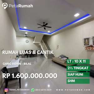 Dijual rumah luas dan cantik gang bidan jalan bilal dan jemadi lokasi di Medan Timur, tersedia melalui melalui situs Olx