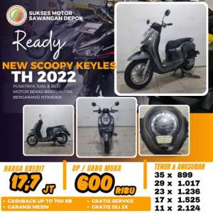 Jual bekas DP 600 CASH KREDIT HONDA NEW SCOOPY KEYLES TH 2022 MULUS BERGARANSI,lokasi di Pasar Minggu