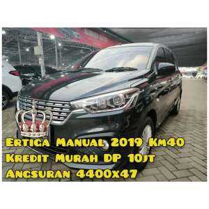 Jual bekas Ertiga gL manual 2020 Hitam Km40Rban,lokasi di 