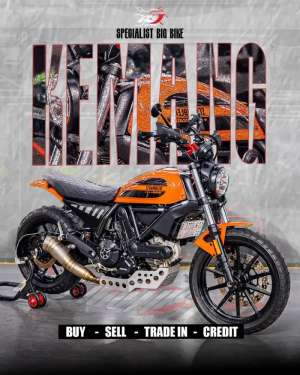 Jual bekas Full Paper Ducati Scrambler 400 Nik 2017 Leovince,lokasi di Kroya