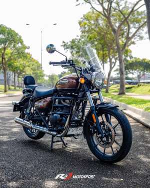 Jual bekas Full PaperRoyal Enfield Meteor 350 Nik 2022 Warna Coklat,lokasi di Cakung