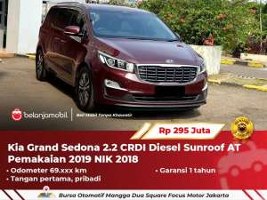 Jual bekas GARANSI 1THKia Grand Sedona 2.2 CRDI Diesel Sunroof AT 2018 2019,lokasi di 