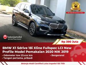 Jual bekas GARANSI 5THBMW X1 X 1 Sdrive 18i Xline Fullspec Facelift LCI 2019,lokasi di 