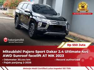 Jual bekas GARANSI 5TH Mitsubishi Pajero Sport Dakar Ultimate 4x4 AWD 2023 2024,lokasi di 
