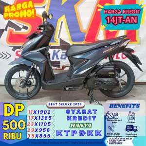 Jual bekas Honda Beat Deluxe tahun 2024proses 1 hari cashkredit,lokasi di Cimanggis