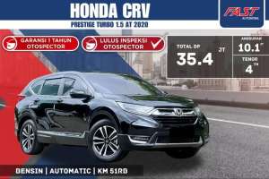 Jual bekas HONDA CRV PRESTIGE 2020 1.5 TURBO PANORAMIC LOW KM.51RB PJK PJG F4ST,lokasi di 