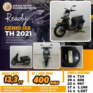 Jual bekas HONDA GENIO ISS TH 2021 UNIT MULUS BISA CASH KREDIT BERGARANSI,lokasi di Pancoran Mas