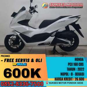 Jual bekas HONDA PCX 160 CBS TAHUN 2022 PUTIH,lokasi di Jatiwarna
