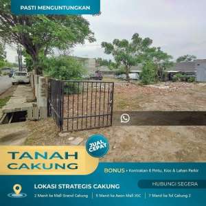 JALAN 2 MOBIL JUAL Tanah CAKUNG, Murah Lahan Luas Strategis, Jaktim DKJ Kota Jakarta Timur, DIJUAL lokasi di Cakung, tersedia melalui melalui situs Olx