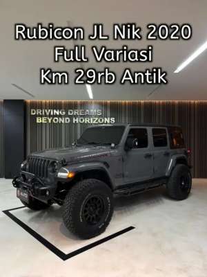 Jual bekas Jeep Wrangler JL Rubicon 4-Door2021 Abu2 Km29rb B889DBD Nik 2020,lokasi di 