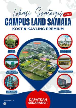 Jual Tanah Kavling Rukost Premium Diapit 4 Kampus Gowa Makassar Sulsel lokasi di Pamona Barat, tersedia melalui melalui situs Olx