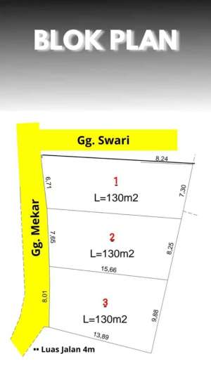Jual Tanah Luas 1.3Are Free Biaya Kecual BPHTB Lokasi Denpasar Utara lokasi di Denpasar Utara, tersedia melalui melalui situs Olx