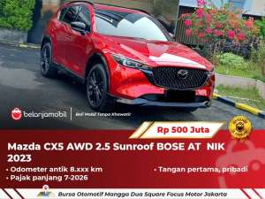 Jual bekas LOW KM 8RBMazda CX-5 CX5 CX 5 AWD 2.5 Sunroof BOSE AT 2023 2024,lokasi di 