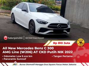 Jual bekas LOW KM 9RBMercedes Benz Mercy C 300 C300 AMG AT Putih 2022 2023,lokasi di 