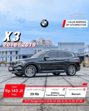 Jual bekas LOW KM BMW X3 xDrive xLine 2019 NIK 2018 mdl,lokasi di 