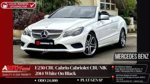 Jual bekas ODO 24RB Mercedes Benz E250 CBU Cabrio Cabriolet CBU 2014,lokasi di 