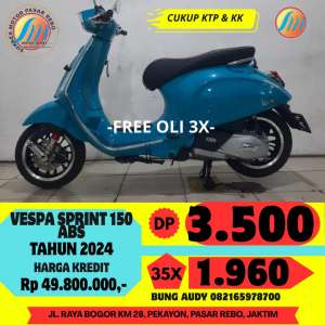 Jual bekas PIAGGIO VESPA SPRINT ABS TAHUN 2024 SIAP PAKAI, BERGARANSI, MESIN HLS,lokasi di Cimanggis