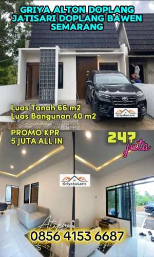 Rumah Ready bisa KPR DP 5 juta Free All in diDoplang Bawen lokasi di Bawen, tersedia melalui melalui situs Olx