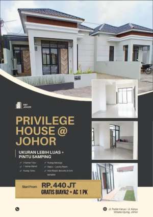 RUMAH SIAP HUNI PROMO LOKASI JOHOR lokasi di Medan Johor, tersedia melalui melalui situs Olx