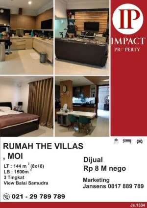 RUMAH THE VILLAS, MOI lokasi di Kelapa Gading, tersedia melalui melalui situs Olx