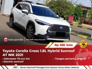 Jual bekas SUNROOFToyota Corolla Cross 1.8L Hybrid AT 2021 2022,lokasi di 