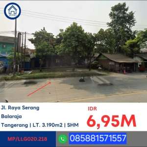 TANAH JALAN RAYA SERANG KM 26.8 lokasi di Serang, tersedia melalui melalui situs Olx