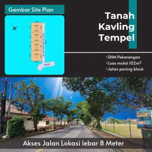 Tanah Sleman Tempel Dekat Exit Toll lokasi di Tempel, tersedia melalui melalui situs Olx