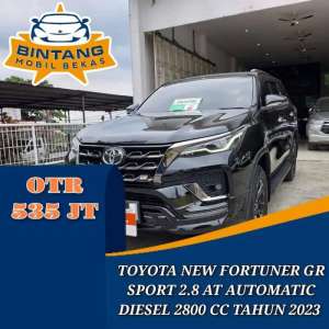 Jual bekas TOYOTA FORTUNER VRZ GR SPORT 2.8 AT MATIC 2800 CC DIESEL TAHUN 2023,lokasi di 