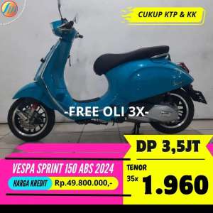 Jual bekas VESPA SPRINT 150 ABS 2024 KREDIT DP 3,5JUTA ANGSURAN TERJANGKAU SEKEN,lokasi di Jagakarsa