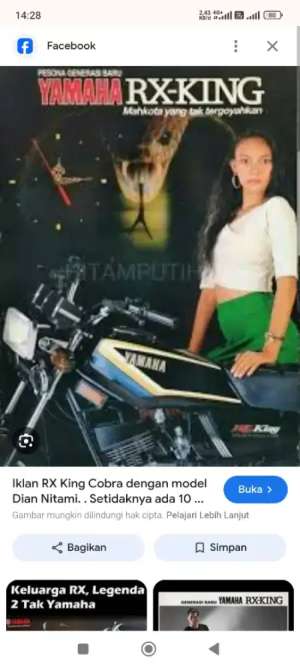 Jual bekas Yamaha RX king cobra 1990 original istimewa,lokasi di Ciledug