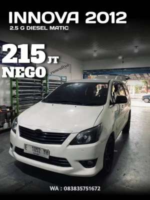 Jual bekas 2012 Toyota innova kijang,lokasi di 