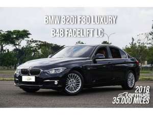 Jual bekas 2018 BMW 320i 2.0 Luxury Sedan B48 Facelift LCI Odo 35 Rbuan ANTIK DP RENDAH,lokasi di Banten
