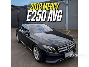 Jual bekas 2018 Mercedes-Benz E250 2.0 Avantgarde CKD Sedan Black Hitam Mercy AVG E 250,lokasi di DKI Jakarta